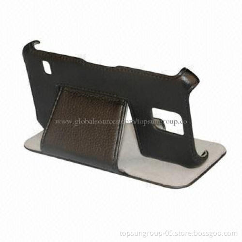 PU Leather Flip Cover for Samsung S5, Classic Hot Press Folio Stand Leather